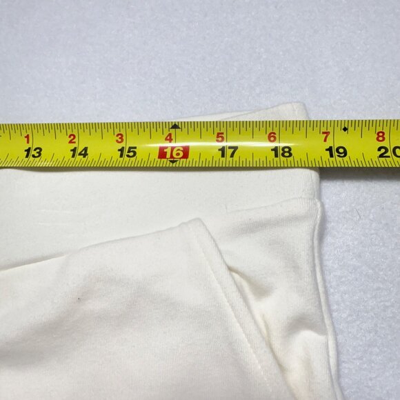 Croft & Barrow Women Straight Leg Pull-on Elastic/Drawstring Cream Pants Size L - Picture 8 of 11